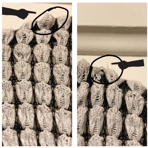 PAPERMOON BOHO SEMI SHEER STITCH FIX SCOOP NECK WHITE KNIT TOP M - Picture 5 of 5